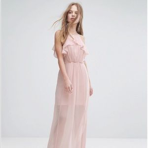 NWT BCBGENERATION Ruffle Maxi Dress